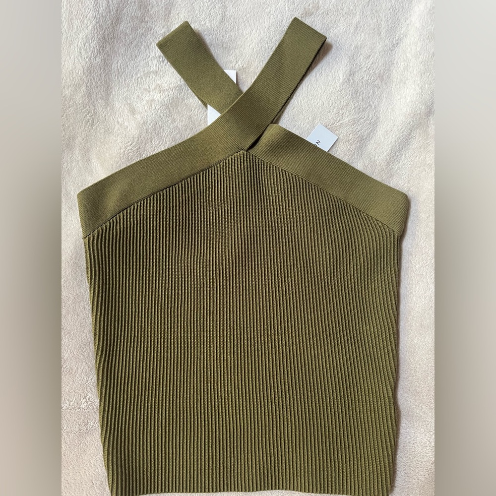 Aritzia Babaton Sculpt Knit Cross Top